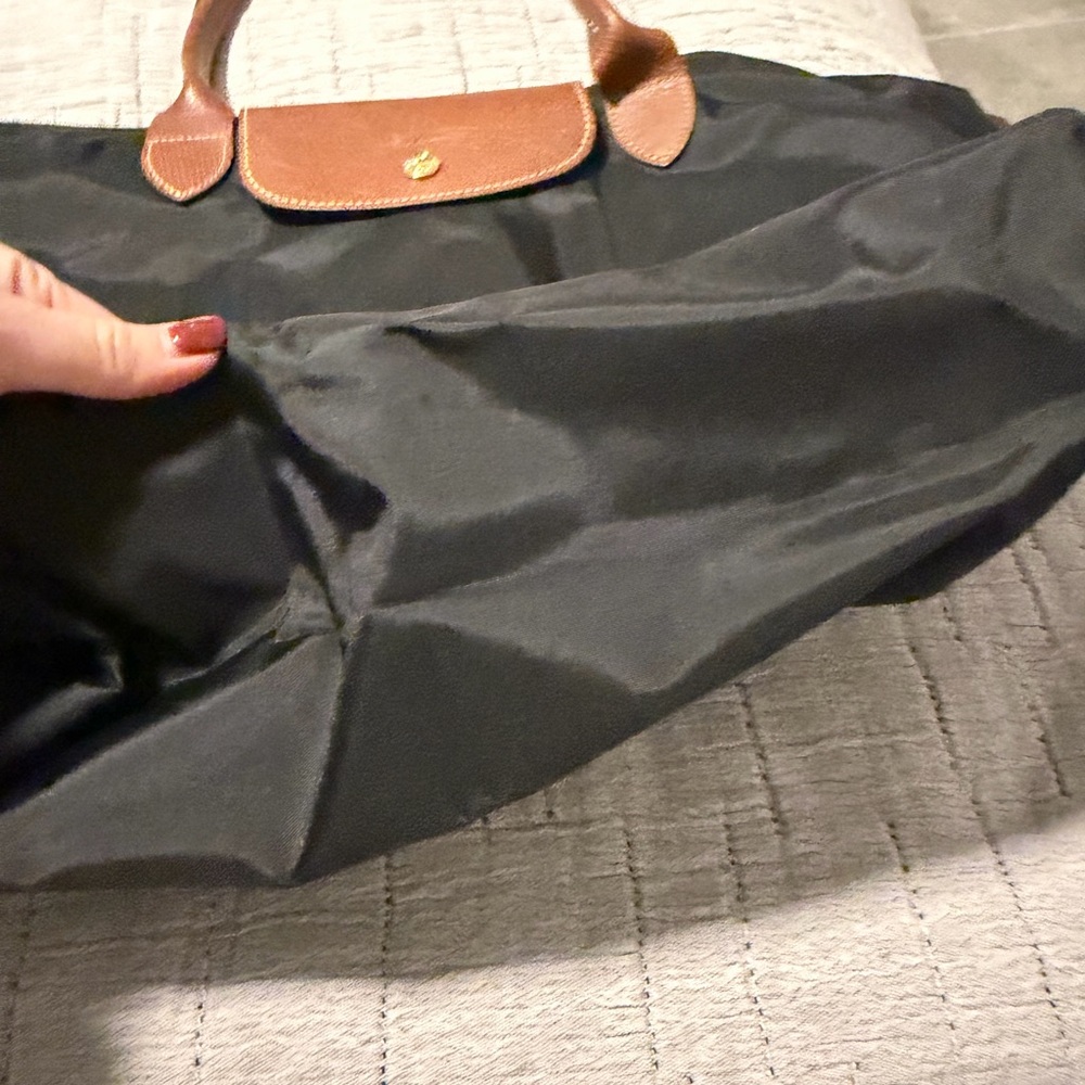 Longchamp Le Pliage Original Medium Nylon Tote Bag in Black - Picture 3 of 7